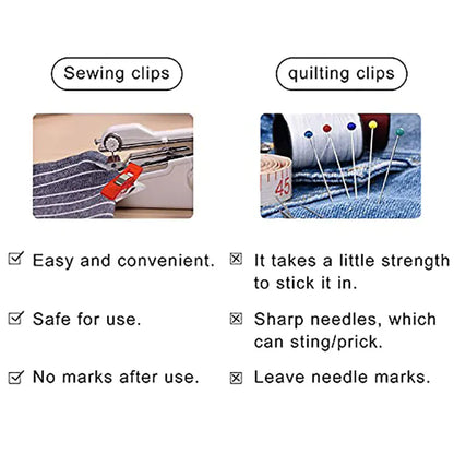 20/50Pc Multipurpose Sewing Clips Plastic Craft Quilting Crocheting Knitting Safety Clips Sewing Craft Clamps for Sewing Binding