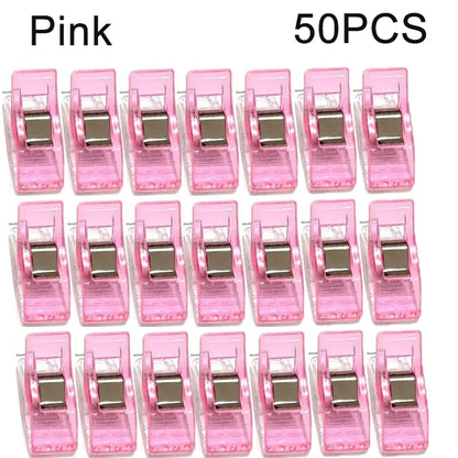 20/50Pc Multipurpose Sewing Clips Plastic Craft Quilting Crocheting Knitting Safety Clips Sewing Craft Clamps for Sewing Binding