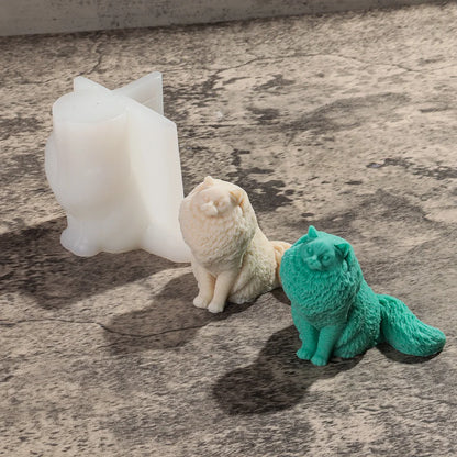 3D Long Neck Kitty Candle Silicone Mold Handmade New DIY Sitting Cat Aromath Wax Gypsum Crafts Resin Soap Making Mold Home Decor