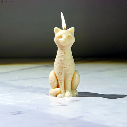 3D Long Neck Kitty Candle Silicone Mold Handmade New DIY Sitting Cat Aromath Wax Gypsum Crafts Resin Soap Making Mold Home Decor