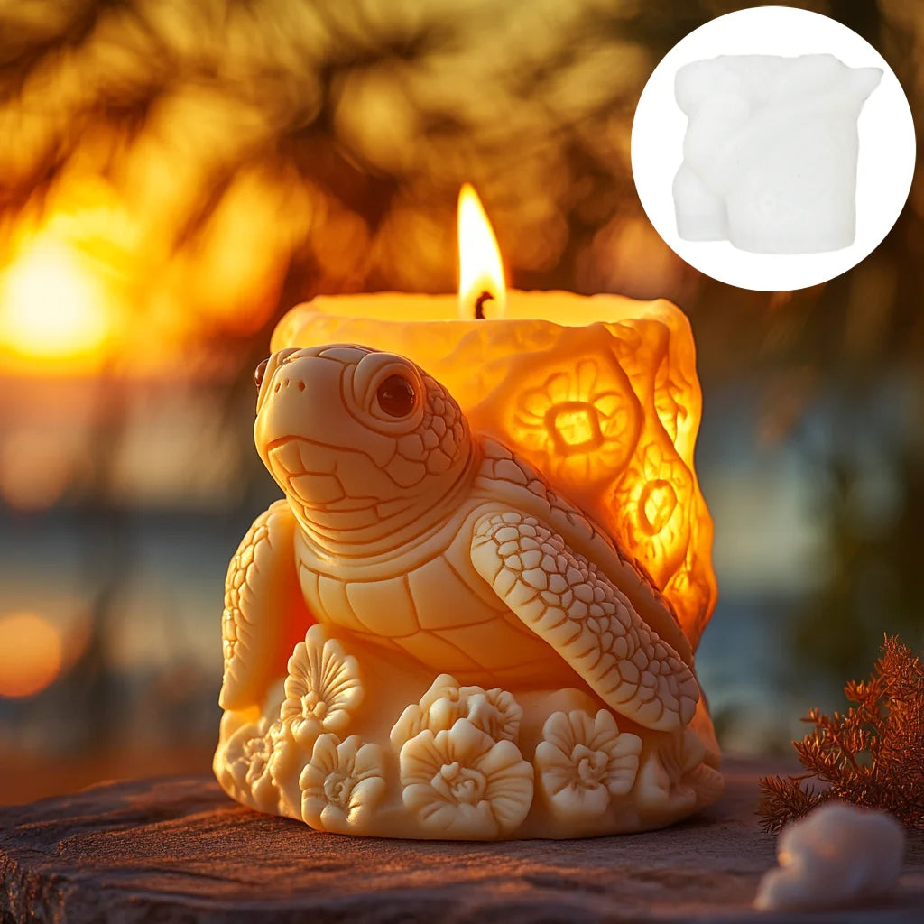 3D Branch bird relief cylindrical candle silicone mold flower bird relief cylindrical resin gypsum mould Rabbit squirrel molds