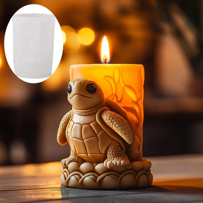 3D Branch bird relief cylindrical candle silicone mold flower bird relief cylindrical resin gypsum mould Rabbit squirrel molds