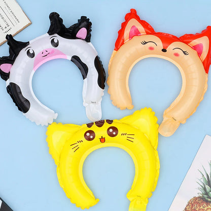 50pcs Cute Animal Headband Balloon Frog Panda Fox Tiger Cat Baby Shower Kids Toy Happy Birthday Wedding Party Decoration