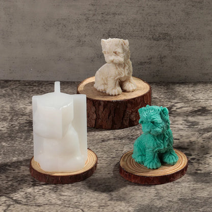 3D Long Neck Kitty Candle Silicone Mold Handmade New DIY Sitting Cat Aromath Wax Gypsum Crafts Resin Soap Making Mold Home Decor